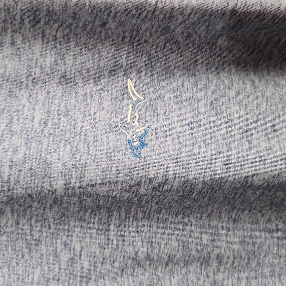 Greg Norman Shirt Mens Pullover Fishing Shark XL Blue Quarter Zip - Picture 2 of 8